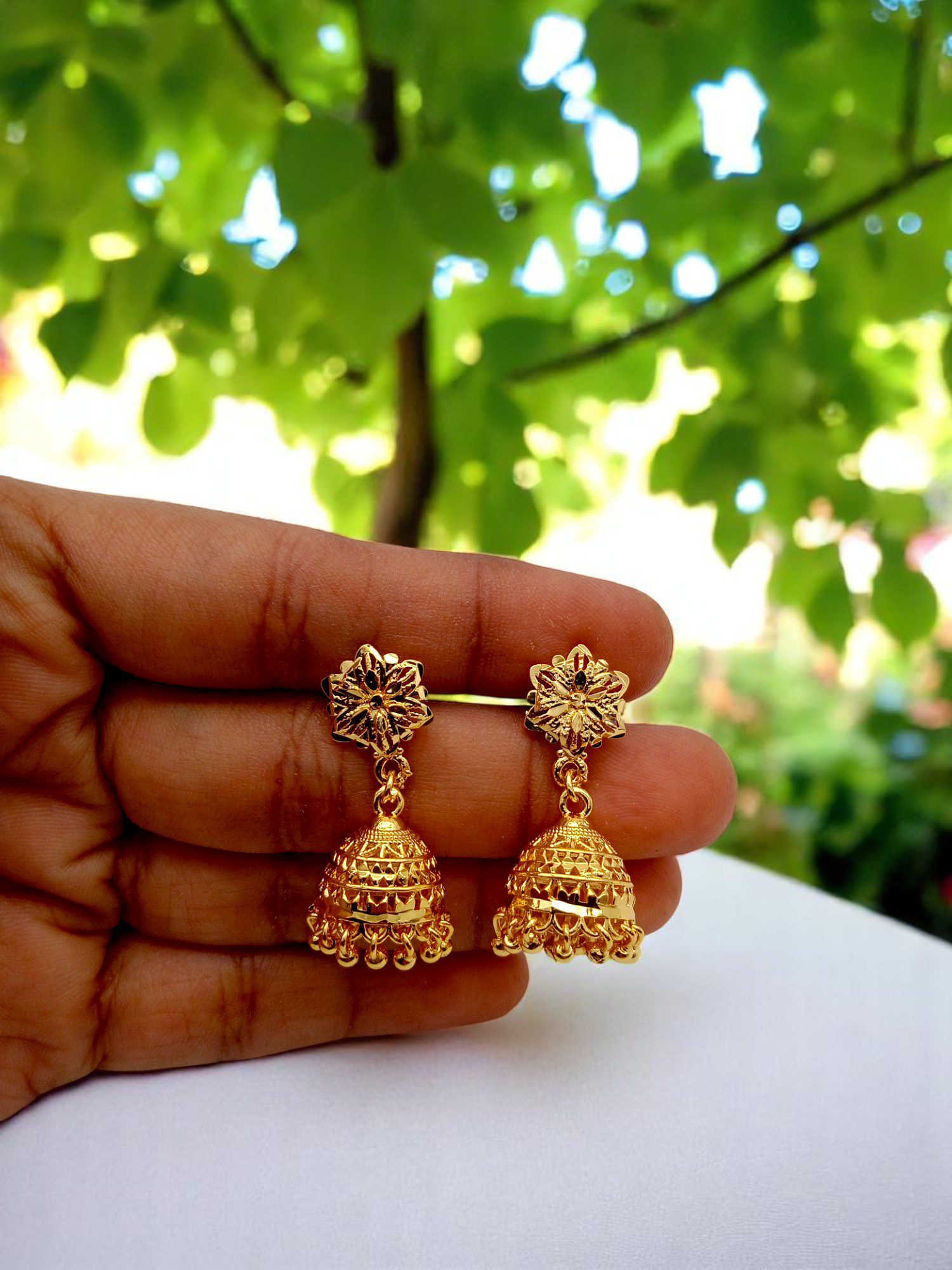 1 Gram Gold Plated Jhumki