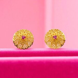 1 Gram Gold Plated Stud