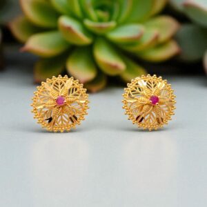 1 Gram Gold Plated Stud