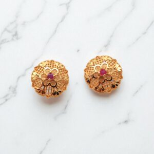 1 Gram Gold Plated Stud