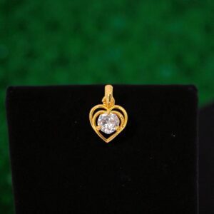 1 Gram Gold Plated Heart Dollar/Pendant