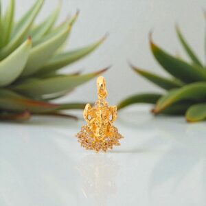 1 Gram Gold Plated Ganesha Dollar/Pendant