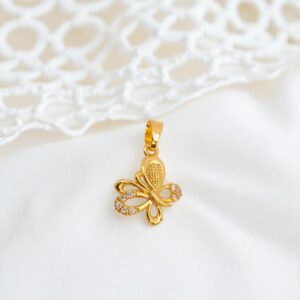 1 Gram Gold Plated Small Butterfly Dollar/Pendant