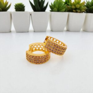 1 Gram Gold Plated Bali/Ring Type Earring