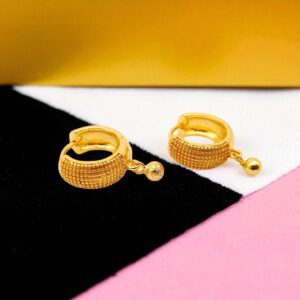 1 Gram Gold Plated Bali/Ring Type Earring