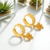 1 Gram Gold Plated Bali/Ring Type Earring