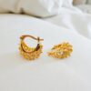 1 Gram Gold Plated Bali/Ring Type Earring
