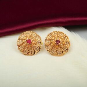 1 Gram Gold Plated Stud