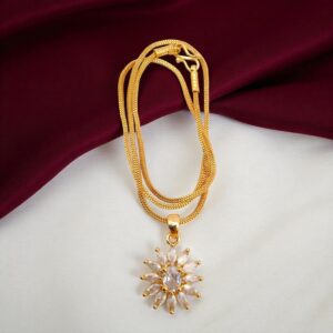 1 Gram Gold Plated Short Dollar Chain