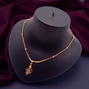 1 Gram Gold Plated Short Dollar Chain