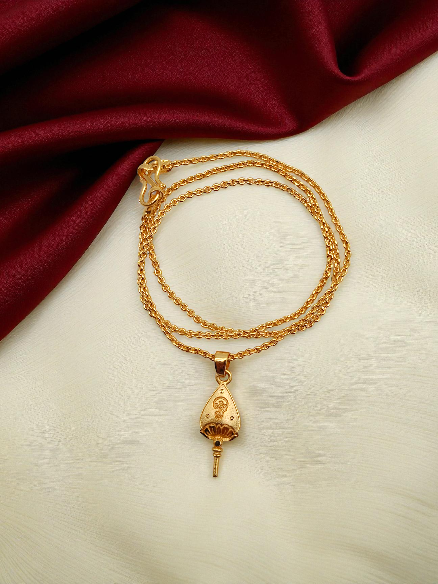 1 Gram Gold Plated Short Dollar Chain