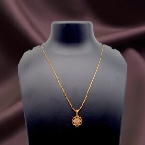1 Gram Gold Plated Short Dollar Chain