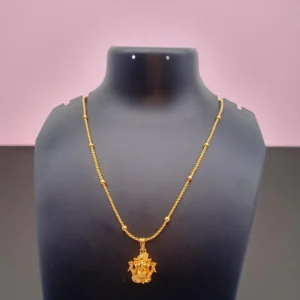 1 Gram Gold Plated Short Dollar Chain