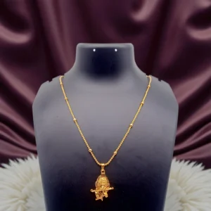 1 Gram Gold Plated Short Dollar Chain