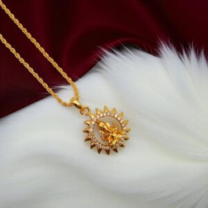 1 Gram Gold Plated Short Dollar Chain