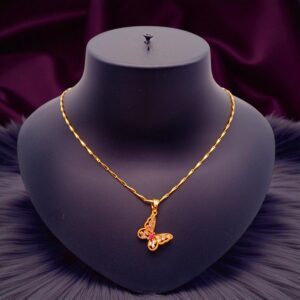 1 Gram Gold Plated Short Dollar Chain