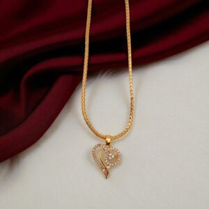 1 Gram Gold Plated Short Dollar Chain