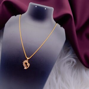 1 Gram Gold Plated Short Dollar Chain
