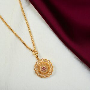 1 Gram Gold Plated Long Dollar Chain