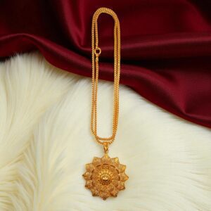 Big Size Floral Designed Long Dollar Chain