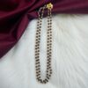 1 Gram Gold Plated Black Crystal Long Chain