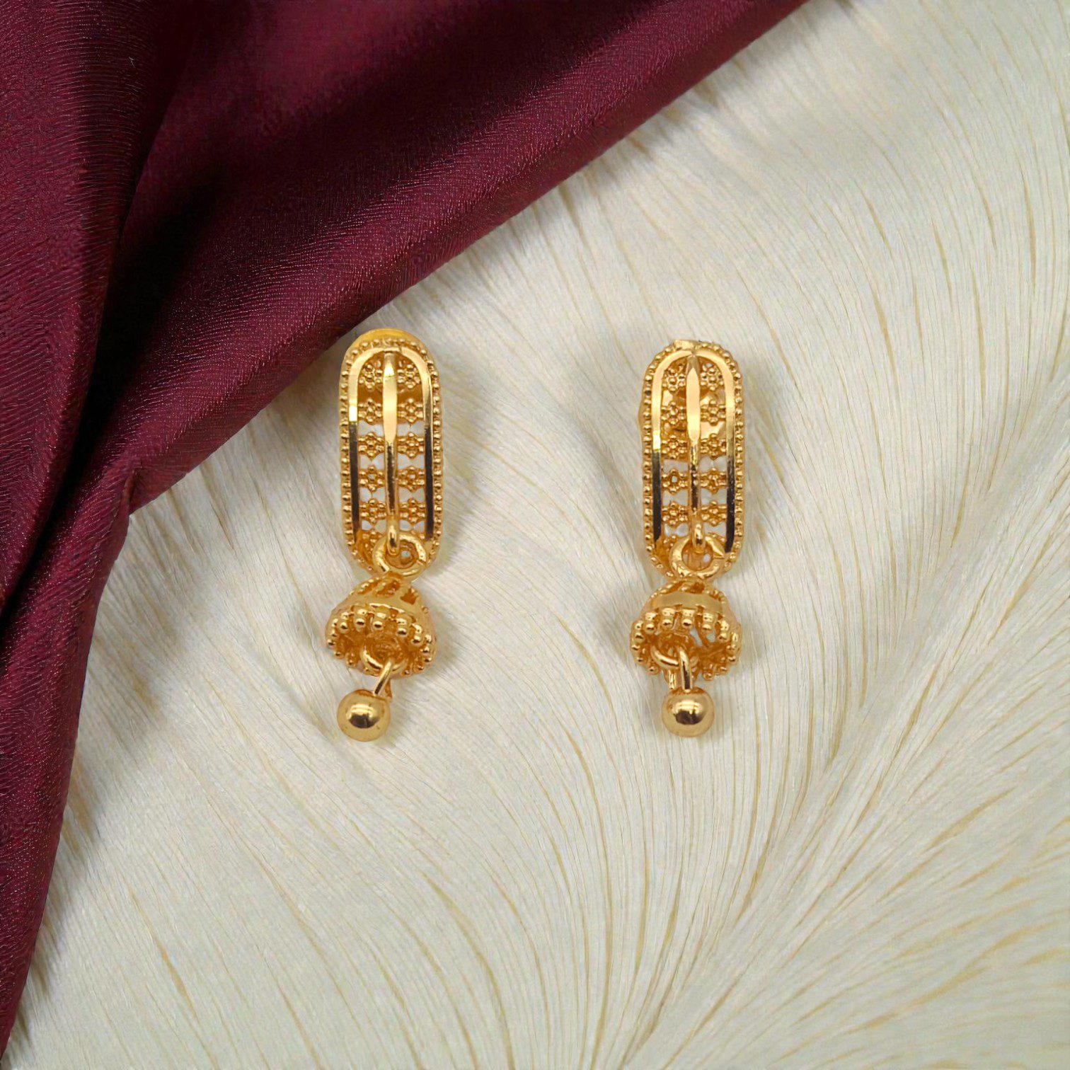 1 Gram Gold Plated Jhumki