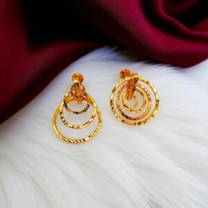 1 Gram Gold Plated [2 in 1] Drop Earring
