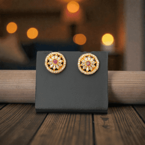 1 Gram Gold Plated AD/CZ Stud