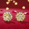 1 Gram Gold Plated Impon Big Size AD/CZ Stud