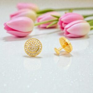 1 Gram Gold Plated AD/CZ Stud