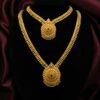 Forming Gold Plated Jewellery Set/Haaram Set
