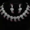 Premium Quality Rhodium AD/CZ Necklace Set