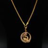 1 Gram Gold Plated AD/CZ Long Dollar Chain