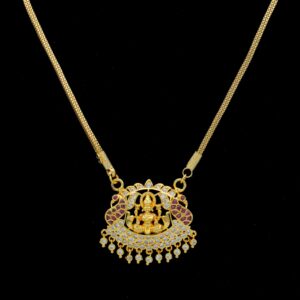 1 Gram Gold Plated Long Impon Lakshmi Dollar Chain