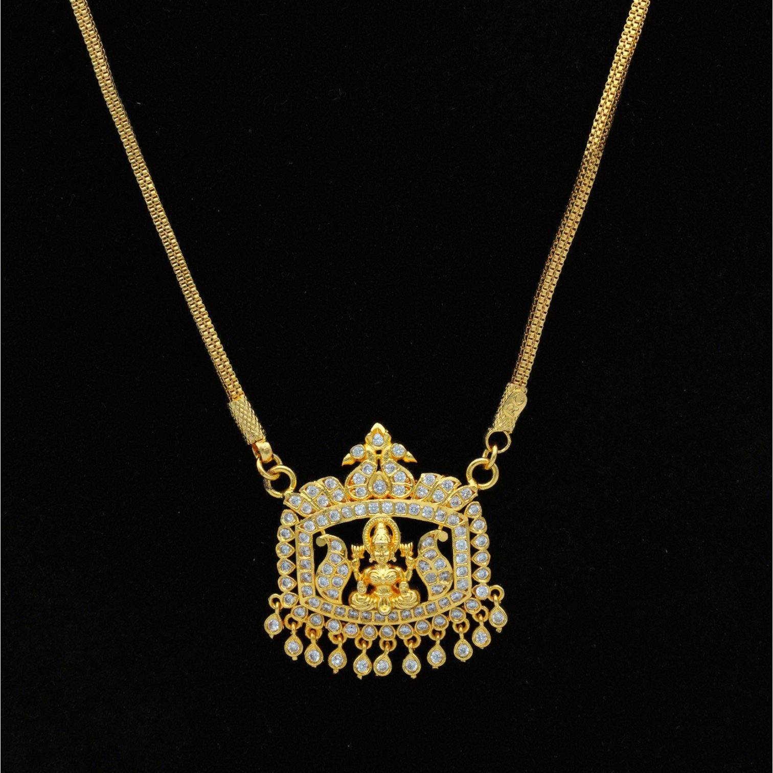 1 Gram Gold Plated Long Impon Lakshmi Dollar Chain