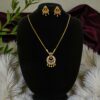 1 Gram Gold Plated AD/CZ Long Dollar Chain Set