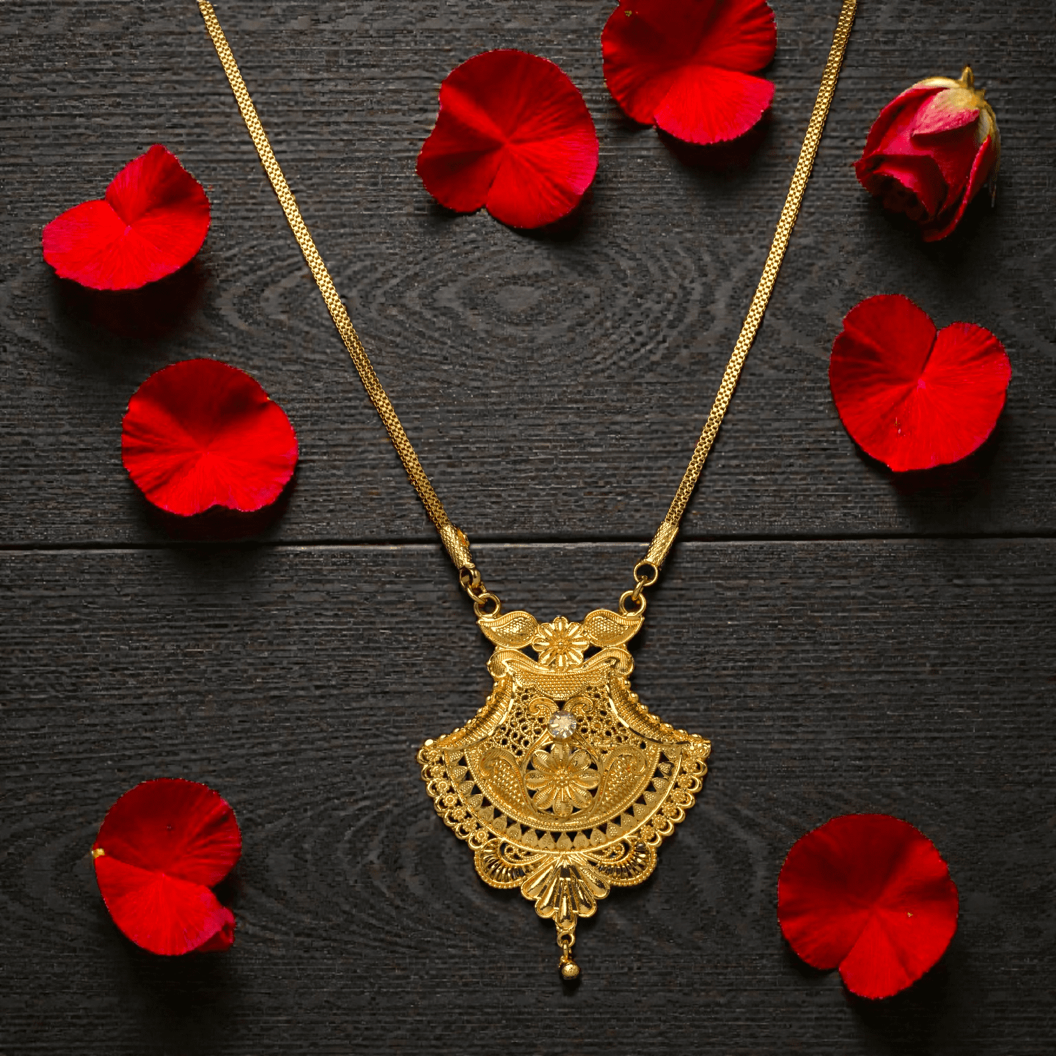 1 Gram Gold Plated Long Dollar Chain