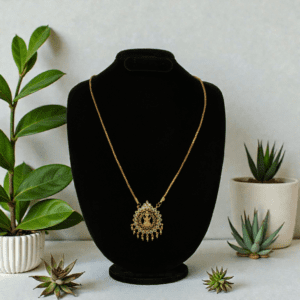 1 Gram Gold Plated Long Lakshmi Dollar Chain