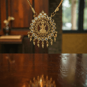 1 Gram Gold Plated Long Lakshmi Dollar Chain