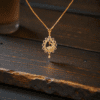 1 Gram Gold Plated Long AD Peacock Dollar Chain