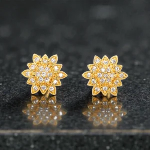 1 Gram Gold Plated AD/CZ Stud