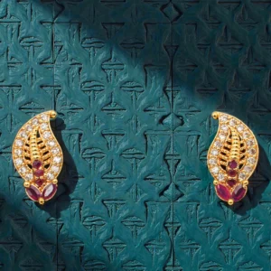 1 Gram Gold Plated AD/CZ Stud