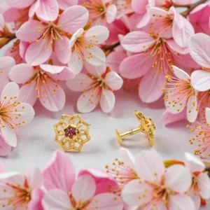 1 Gram Gold Plated AD/CZ Stud