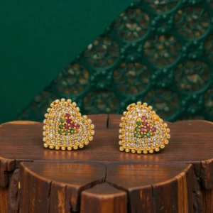 1 Gram Gold Plated AD/CZ Stud