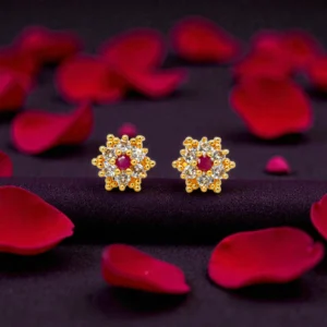 1 Gram Gold Plated AD/CZ Stud