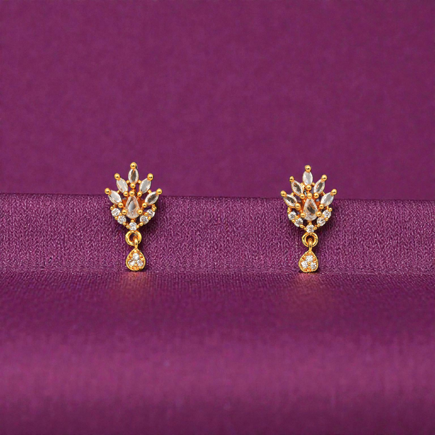 1 Gram Gold Plated AD/CZ Drops