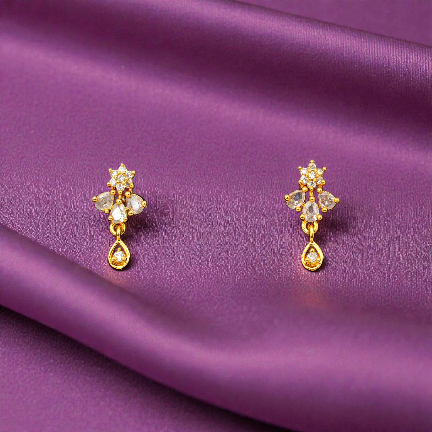 1 Gram Gold Plated AD/CZ Drops