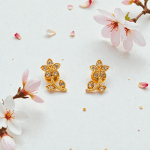 1 Gram Gold Plated AD/CZ Stud