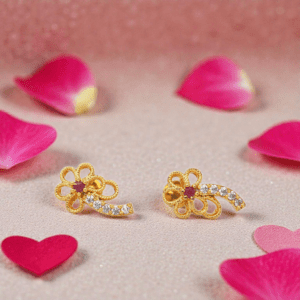 1 Gram Gold Plated AD/CZ Stud