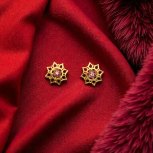 1 Gram Gold Plated AD/CZ Stud